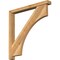 Ekena Millwork Westlake Block Rough Sawn Bracket w/ Offset Brace, Western Red Cedar, 4"W x 34"D x 34"H BKT0402X34X34WTL05RWR - alternate 1